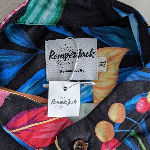 RomperJack Midnight Luau Romper - Picture 2 of 2